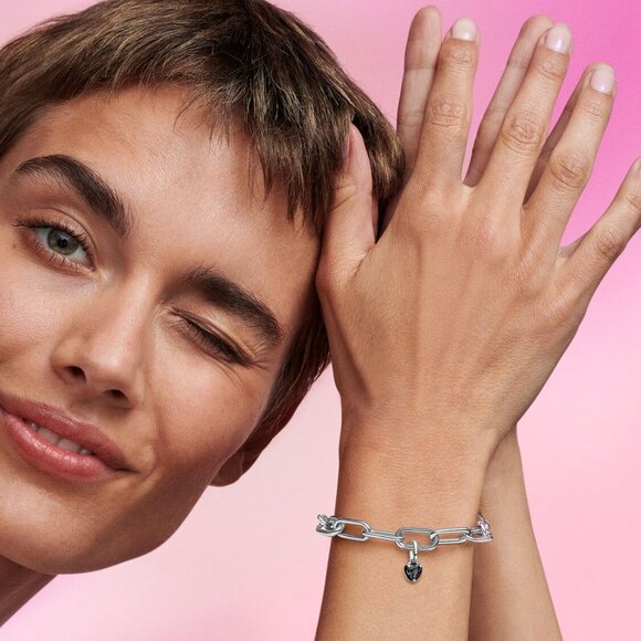 Pandora ME Black Chakra Heart Mini Dangle Charm - Picture 6 of 6